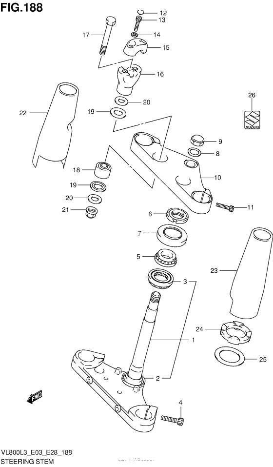 Steering Stem (Vl800Tl3 E03)