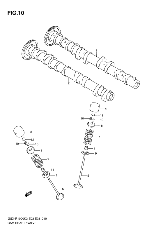 Cam shaft - valve