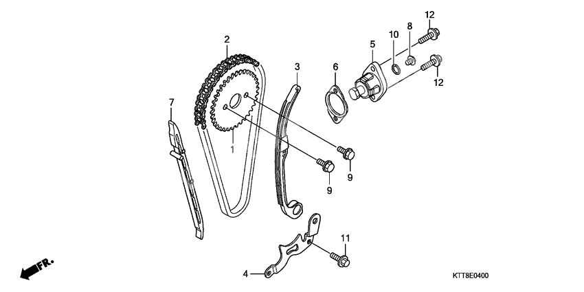 Cam chain/tensioner