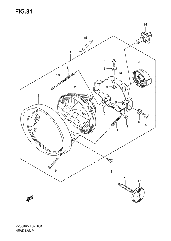 Headlamp assy              

                  E24