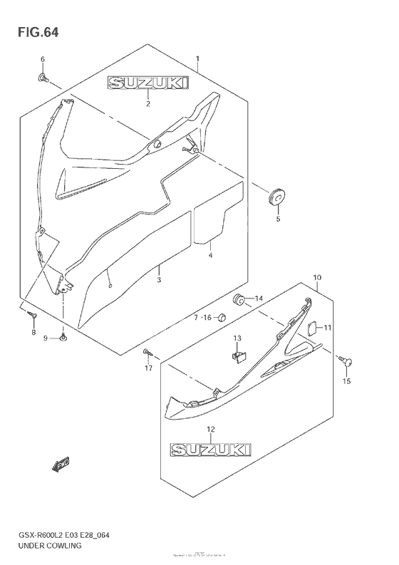 Нижний обтекатель