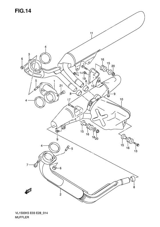 Muffler comp