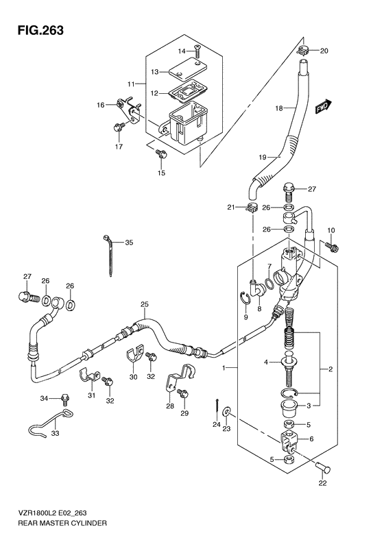 Rear master cylinder              

                  Vzr1800zl2 e19