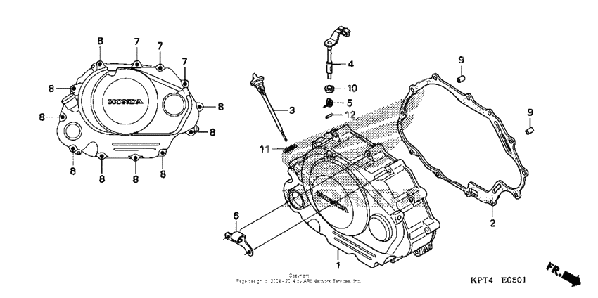 Right crankcase cover (2)