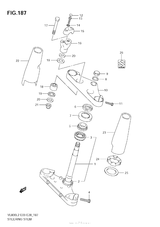 Steering Stem (Vl800C E33)