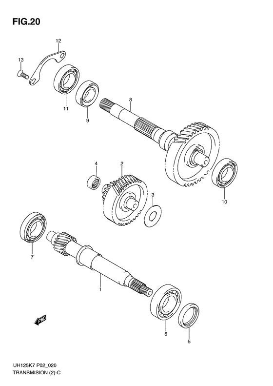 Transmission              

                  2) (model k7