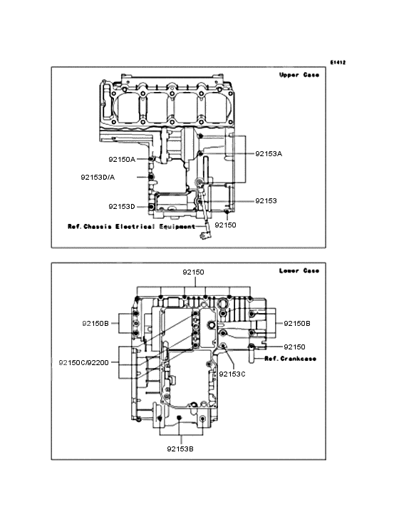 Crankcase bolt pattern