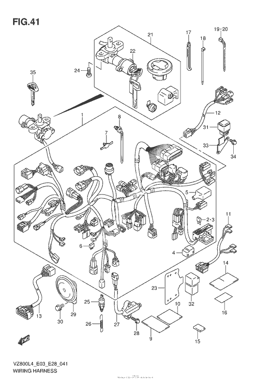 Wiring Harness (Vz800L4 E33)