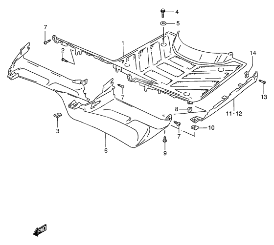 Rear leg shield              

                  Model m/p/t