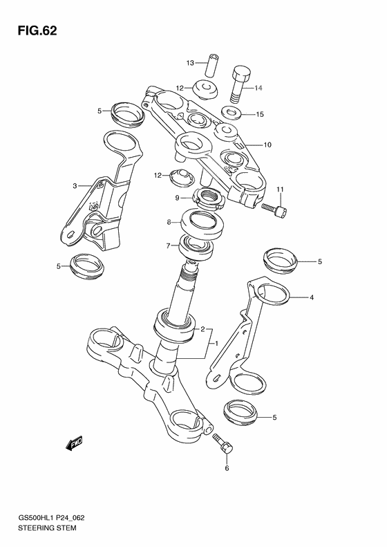 Steering stem              

                  Gs500h