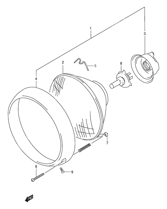 Headlamp              

                  Model w/x/y e24