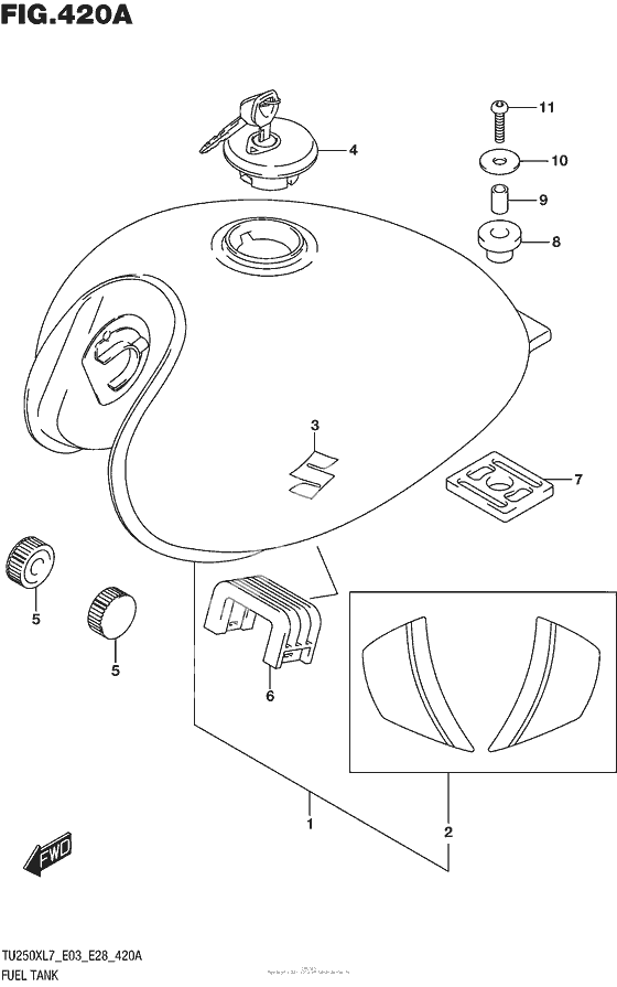 Fuel tank t o/i