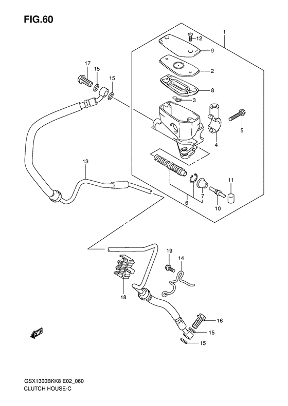 Clutch hose