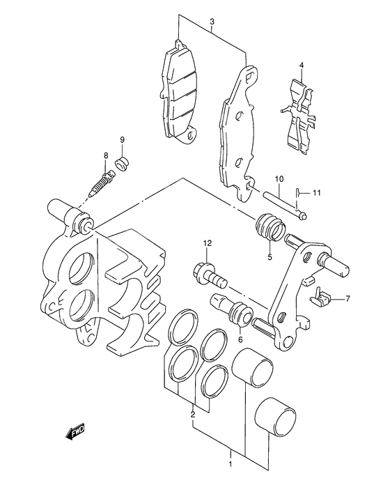 Front caliper