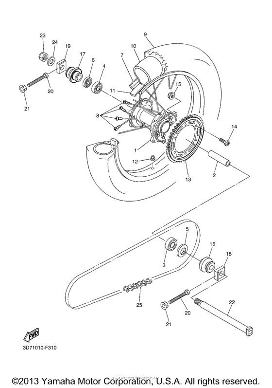 Rear wheel