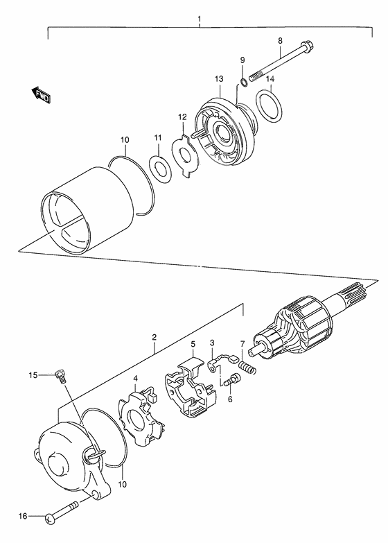 Starting motor