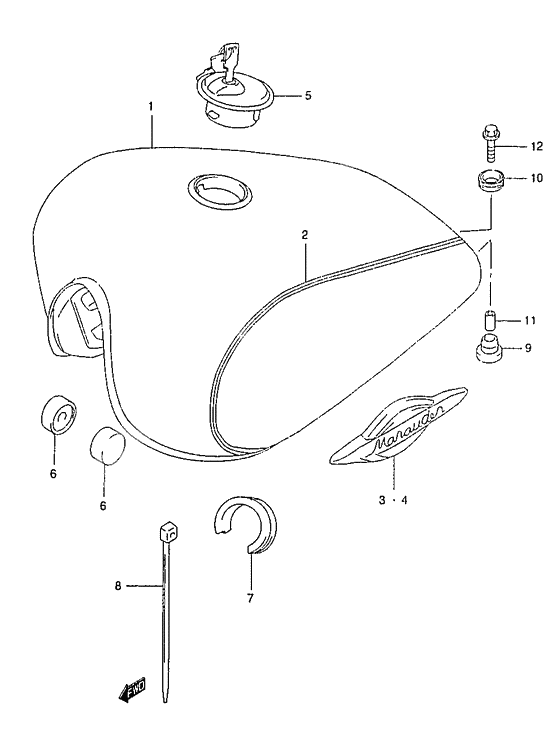 Tank fuel              

                  Model w