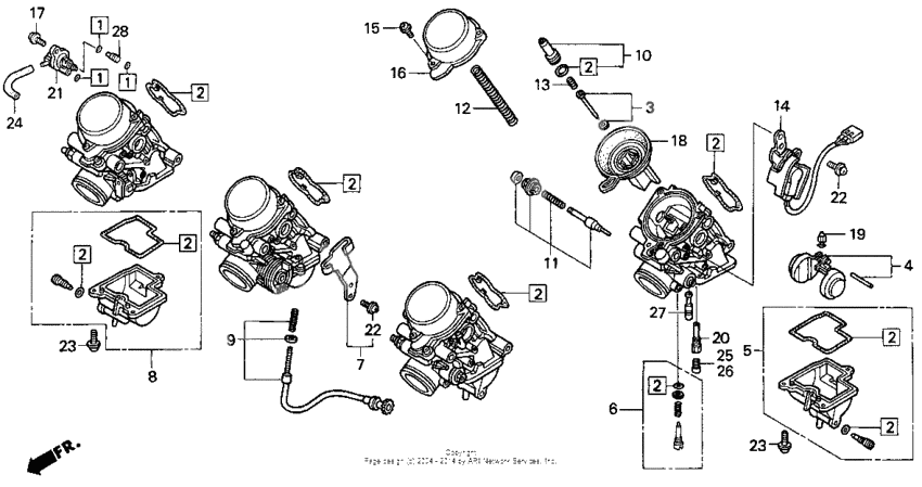 F3 carburetor components 95-96