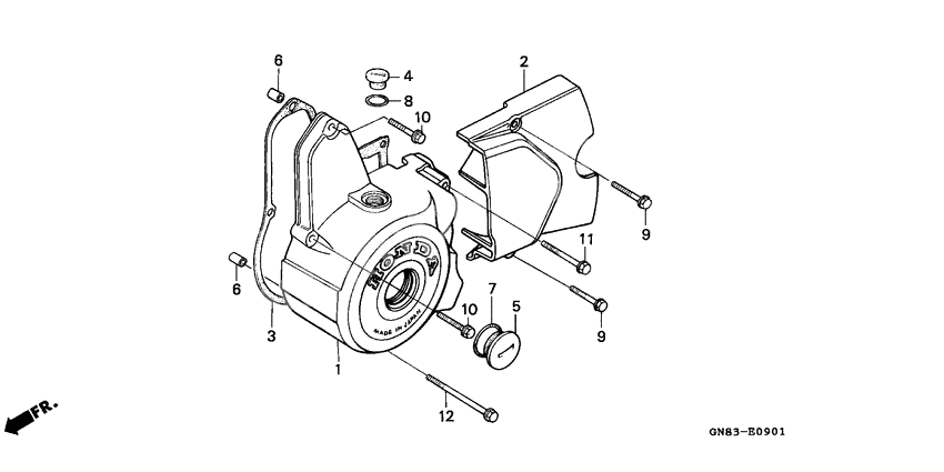 Left crankcase cover              

                  C90MP/MT