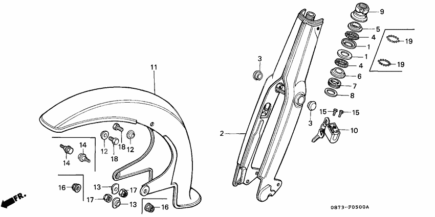 Front fork/front fender