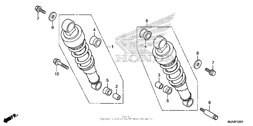Rear shock absorber (2)
