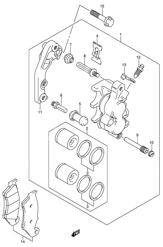 Front caliper              

                  Model k5/k6