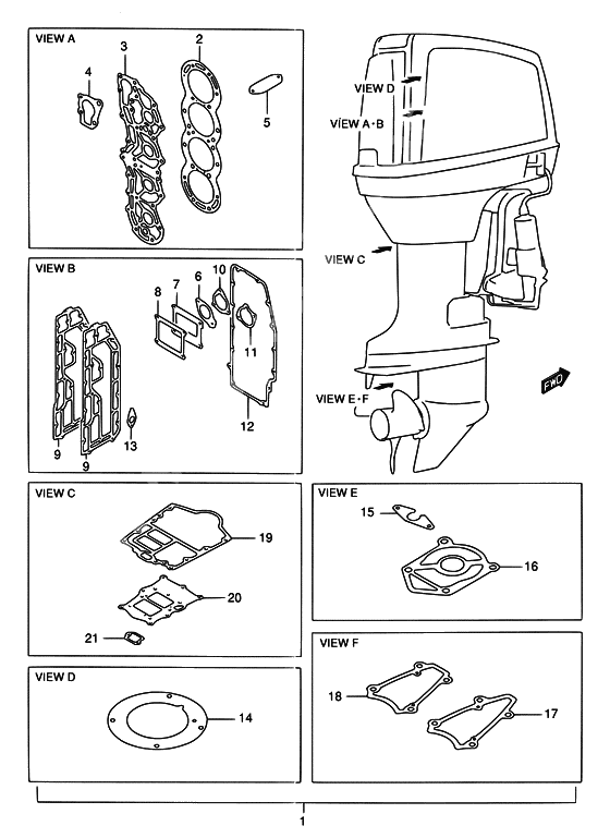 Opt : gasket set