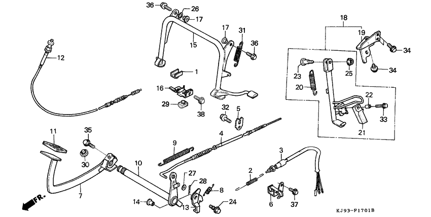 Stand/brake pedal              

                  CH125J/L/M/N/P/R