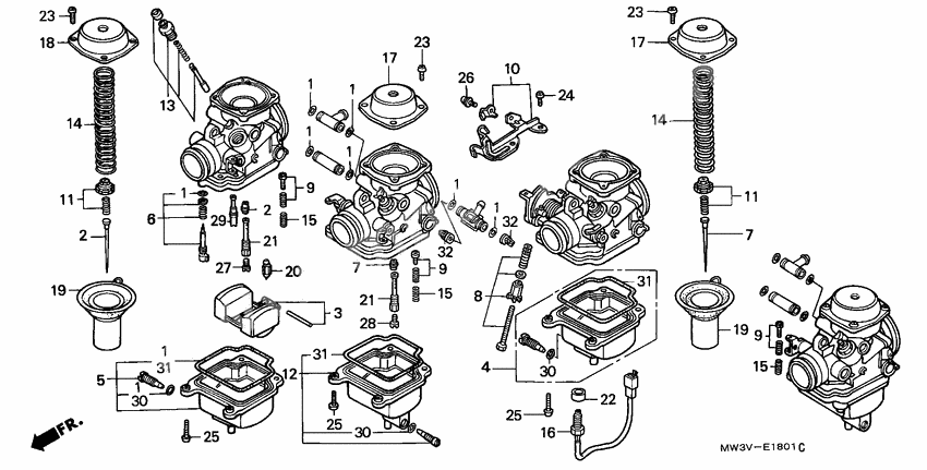 Carburetor assy              

                  COMPONENT PARTS