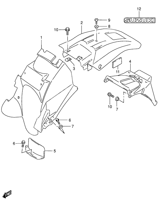 Rear fender              

                  Model k4/k5 e24