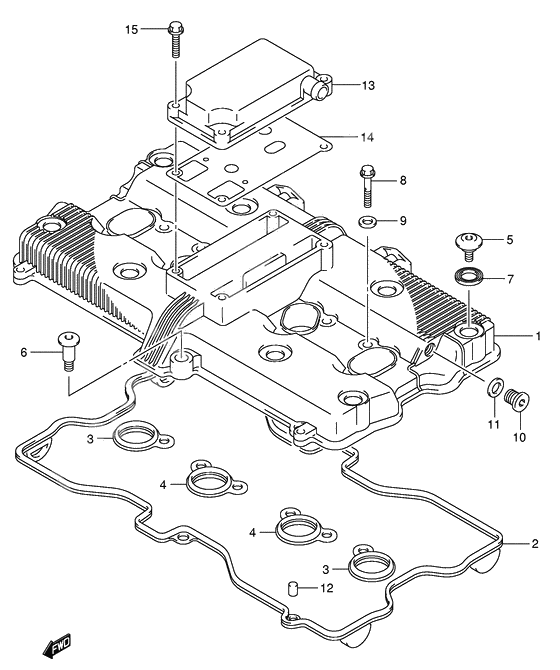 Cylinder head cover