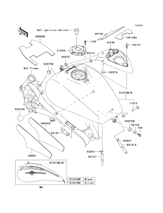 Fuel tank(1/2)(p2h)