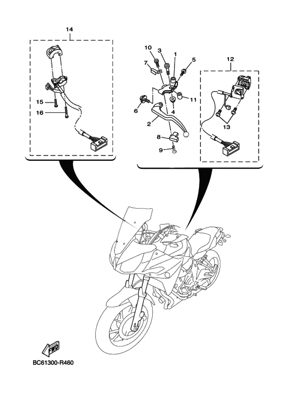 Пульт управления рулевой & Рычаг