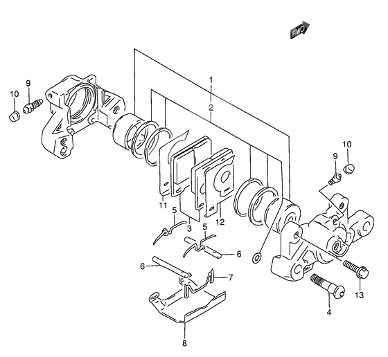 Rear caliper