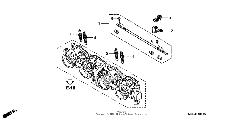 Throttle body (component parts)