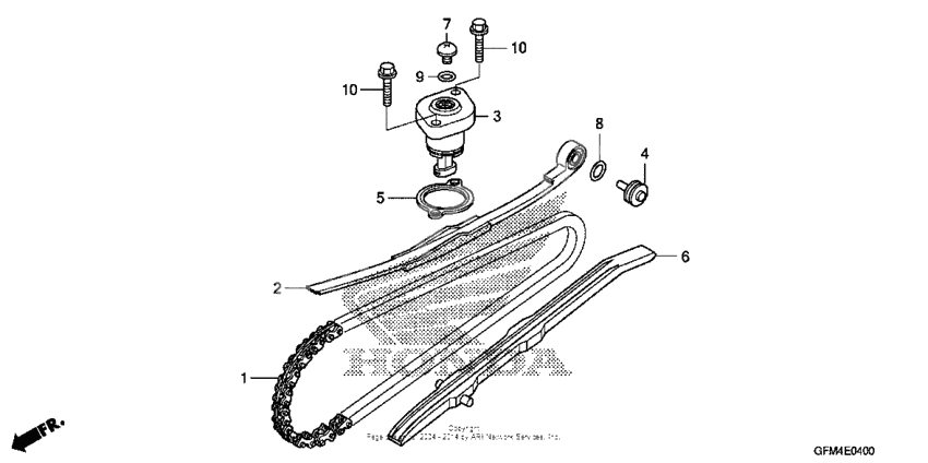 Cam chain + tensioner