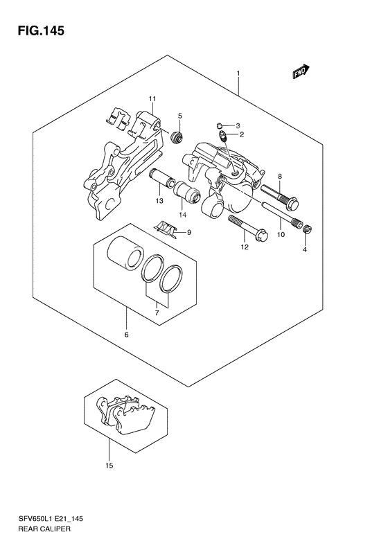 Rear caliper              

                  Sfv650l1 e21