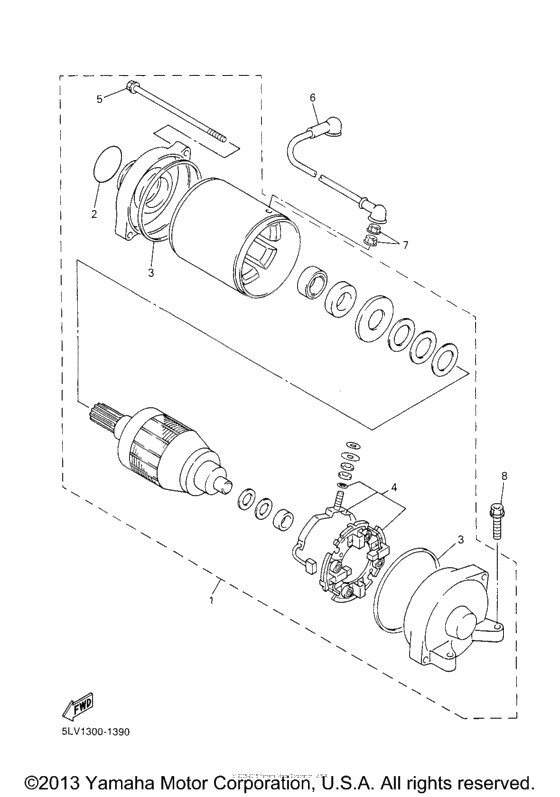 Starting motor