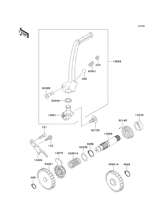 Kickstarter mechanism