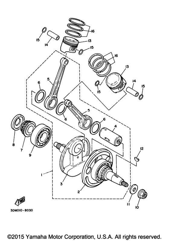 Коленчатый вал & Поршень