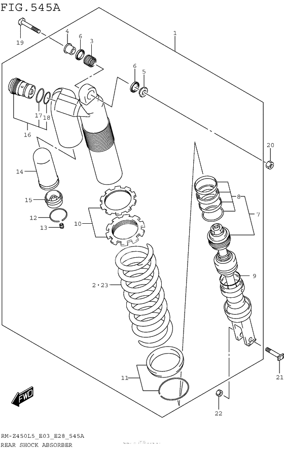 Rear Shock Absorber (Rm-Z450L5 E03)