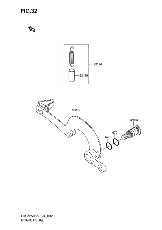 Педаль тормоза