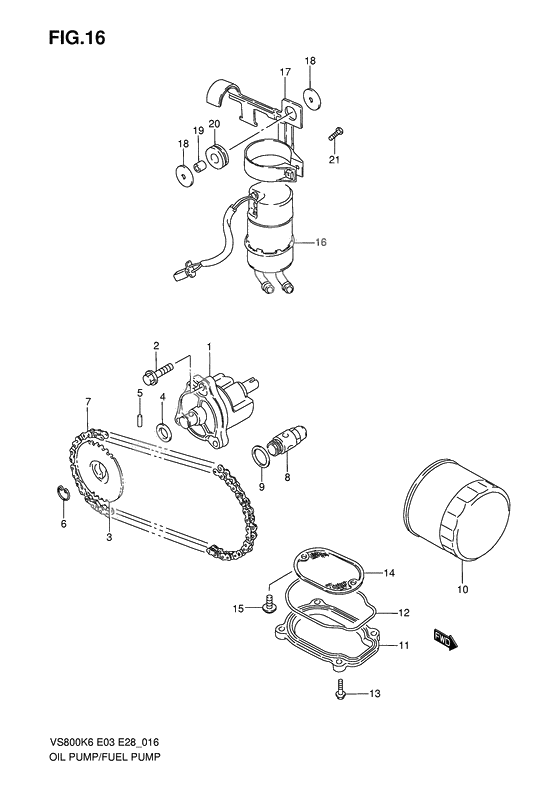 Oil pump - fuel pump