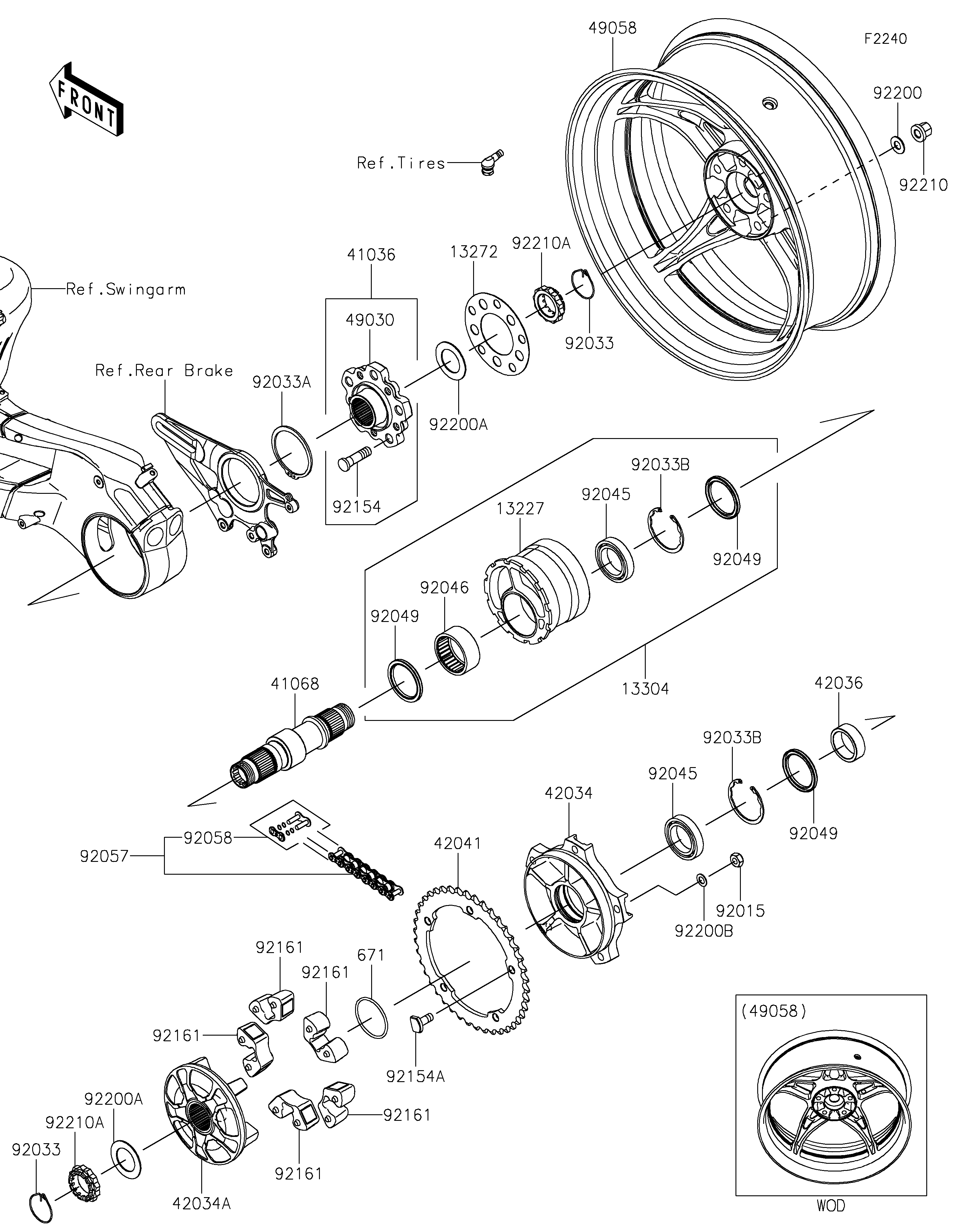 Rear Wheel/Chain(YHF/YJF)