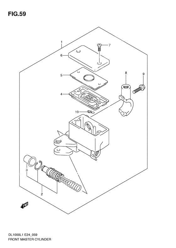 Front master cylinder