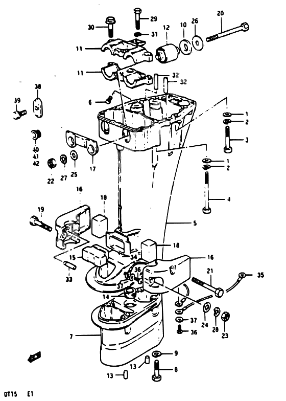 Drive shaft housing