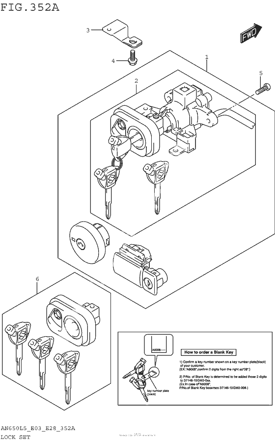 Lock Set (An650L5 E03)