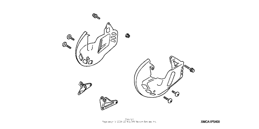 Front disc covers (chrome)