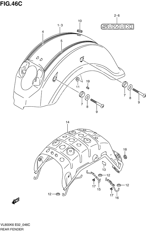 Rear fender              

                  Model l0