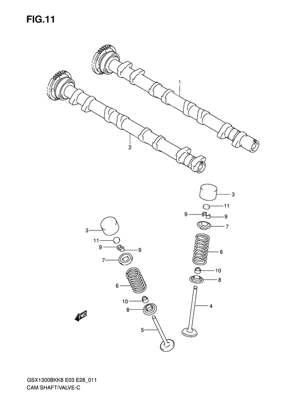 Camshaft/valve